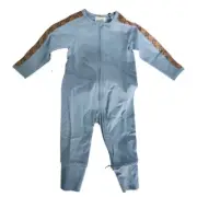 Burberry Unisex Claude Mini Check Footie Hat & Bib gift set