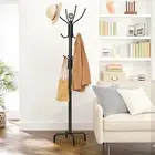 12 Hook Coat Rack Clothes Metal Tree Stand Hat Bag Hanger Holder