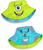 [Disney] Monsters Inc Kids Reversible Hat | Green Mike Wazowski & Blue Sulley Face | Sun Protection