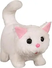 Cat Stuffed Animal Robot, Plush Electronic Cat Robot Toy, Interactive Electronic Animal Kitten Toy for Children Boy Girls Toddler Kid
