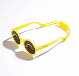 圓形兒童太陽眼鏡 (0-2歲) - 黃色/笑口常開