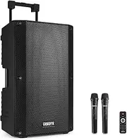 Vonyx VSA700-PA 15″ Portable PA Speaker with Wireless Mics