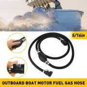 5/16" Boat Marine Outboard Fuel Motor Gas Line Hose With Assembly Primer Bulb