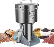 STEPMAX 3000g Electric Grain Mill Grinder, 304 Stainless Steel Swing Type Pulverizer Grinding Machine, High-Speed Commercial Spice Grinder for Cereals Dry Grains Spice Coffee Pepper