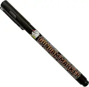 MR.HOBBYミスターホビー GM20 Gundam Marker, Brush Type, Felt Tip Pens, for Painting Gunpla, Black, Extra Fine, Pack of 1