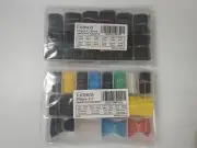 Ginsco 580pcs Color & 570pcs Black 2:1 Heat Shrink Tubing Kit w/ storage boxes