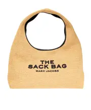 Marc Jacobs The Sack Logo Embroidered Shoulder Bag One size Nude
