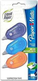 Liquid Paper Dry Line I-Mini Correction Tape 3-pack