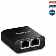 TRENDnet 2-Port Gigabit Splitter with USB Type C Power, TEG-102S, Splits One Net