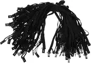 [WOFASHPURET] Elastic Bow Tie Extender Strap 50pcs Black Thin Tie Extension for Fashion Bow Tie Accessory