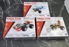 NEW Erector By Meccano Bulldozer, Plane, Racecar Sets All New