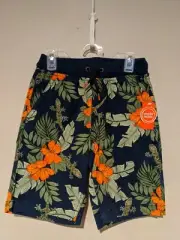 Wonder Nation Adjustable Waist Shorts Jungle theme Drawstring Pockets Youth NWT