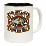 Motorbike Four Wheels Move The Body Two Wheels Move The Soul Mug Cup