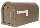 Gibraltares Garrison Large Capacity Galvanized Steel Venetian Bronze, Mailbox