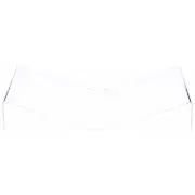 Plymor Clear Acrylic Open Book Display Stand, Flat, 19.625" W x 12" D x 3.5" H