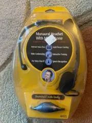 Altec Lansing AHS15 Monaural Headset w/ Microphone & Volume Control