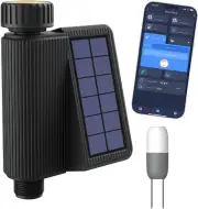 Solar Wifi Sprinkler Timer Water Timer,Smart Hose Watering Timer,App Remote Cont