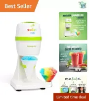 Efficient Snow Cone Machine - Includes Molds and Reusable Cup for Fun Days