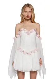 [Sugar Thrillz] Sparkling Enchantment Mini Dress - White