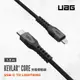 UAG USB-C to Lightning 頂級超耐折充電傳輸線1.5M-黑灰