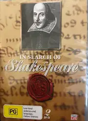 In Search Of Shakespeare NEW/sealed region 4 DVD (2 discs) documentary series