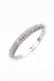 Micro Set CZ Wedding Band
