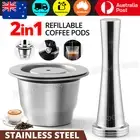 Nespresso Stainless Steel Coffee-Capsule Refillable Reusable-Pods Tamper Set