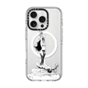 iPhone 16 Pro Clear Case MagSafe Compatible Girl with Dagger by Frazetta Girls