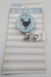 Chicken Farm Country Retractable ID Badge Reel Holder