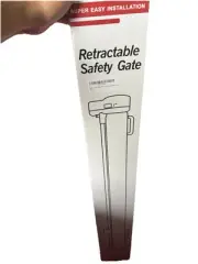 New 75 Inch “ Wide Retractable Baby Gate Dog Gate Mesh 75 W X 33 H Safety