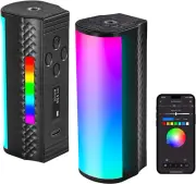 NEEWER Magnetic Handheld Light Wand with APP Control, 360° Full RGB Mini LED Vid