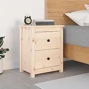 Bedroom Table Bedside Cabinet 50x35x61.5 cm Solid Wood Pine