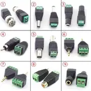 Audio Video 3.5mm Jack Stereo BNC RCA Male Female Plug AV Camera Adapter Speaker