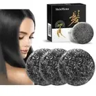 Cover Grey Bar Shampoo Soap Natural Polygonum Essence Hair Darkening Shampoo