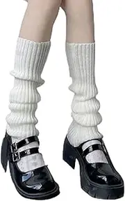 [Ycfish] Knitted Leg Warmers, Leg Warmers Ladies, Leg Warmers, Winter Boot Cuffs Warm Knee Warmers, Winter Knit Leg Warmers, Long Boot Socks Y2k for Women Girls Yoga Ice Skating Ballet Dance Party (3 Pcs),