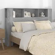 Bedroom Furniture Headboard Cabinet Grey Sonoma 160 cm
