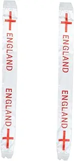 VANZACK 2pcs Fans Scarf Soccer Astronaut Party Decorations Scarf for Sports Fans Patriots Knit Scarfs Satin Brazil Football