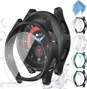 [4+4 Pack] For Galaxy Watch 5 Pro 45mm/5 4 44mm 40mm Screen Protector Case Cover