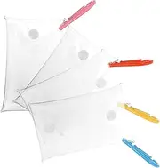 [JEWEDECO] Mini Coin Purse Keychains 4pcs Small Pouches for Women Lipstick Pouch Coin for Travel
