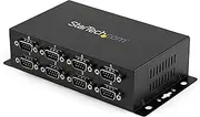 StarTech.com USB to Serial Adapter Hub – 8 Port – Industrial – Wall Mount – Din Rail – COM Port Retention – FTDI USB to RS232