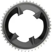 SRAM Rival 2x12-Speed Outer Chainring - 46t, 107 BCD, Black, For use with 33t