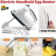 7 Speed Electric Egg Beater Handheld Automatic Cake Mixer Egg Cream Cake Beater