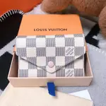 LV ZIPPY 經典 白色 棋盤格 ㄇ字 拉鍊 卡片夾 零錢包 N63069 有現貨