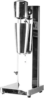 Electric Milk Shake Mixer 2 Speeds Classic Milkshake Maker Stainless Steel Milkshake Machine Drinks Mixer Smoothie Maker Blender Frappe Mixer Protein Shaker for Greek Iced Coffee Foam Cocktail(Single