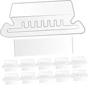 NUOBESTY Sticky Hanging Tabs for Folders 100 Pack File Folder Tabs PVC Document Organizer Folio Easy to Use Portable