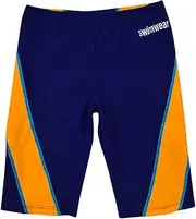 [Xrknofio] Boy's Swim Jammer Quick Dry Sun Protection Drawstring Competition Swim Shorts