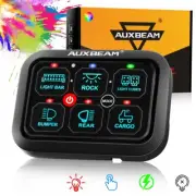 AUXBEAM RGB 6 Gang Switch Panel Electronic Relay System For Jeep ATV UTV Marine (for: Jeep)