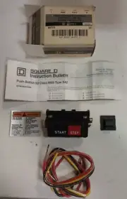 Square D, Class 9999, Type SA-2, Series A, Start-Stop Push Button Kit.