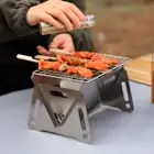 Outdoor Stove Portable BBQ Grill Stainless Steel Grill Burn-er Stand Campfire