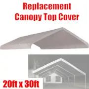 20 x 30 feet Roof Top Cover White Tarp for Replacement Outdoor Canopy Heavy Duty